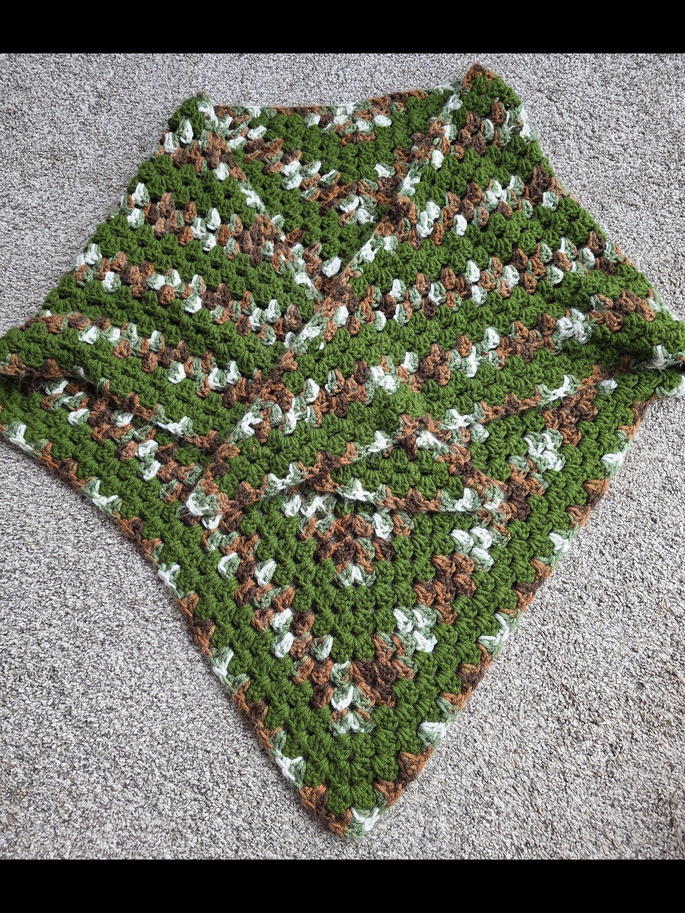 Handmade Crochet Poncho Wrap One Size Boho Cottagecore